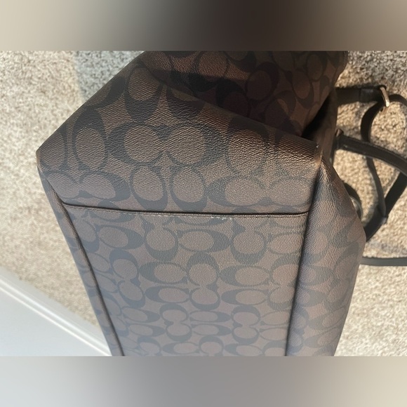 Coach Signature Brown and Black Diaper Bag - Picture 9 of 11
